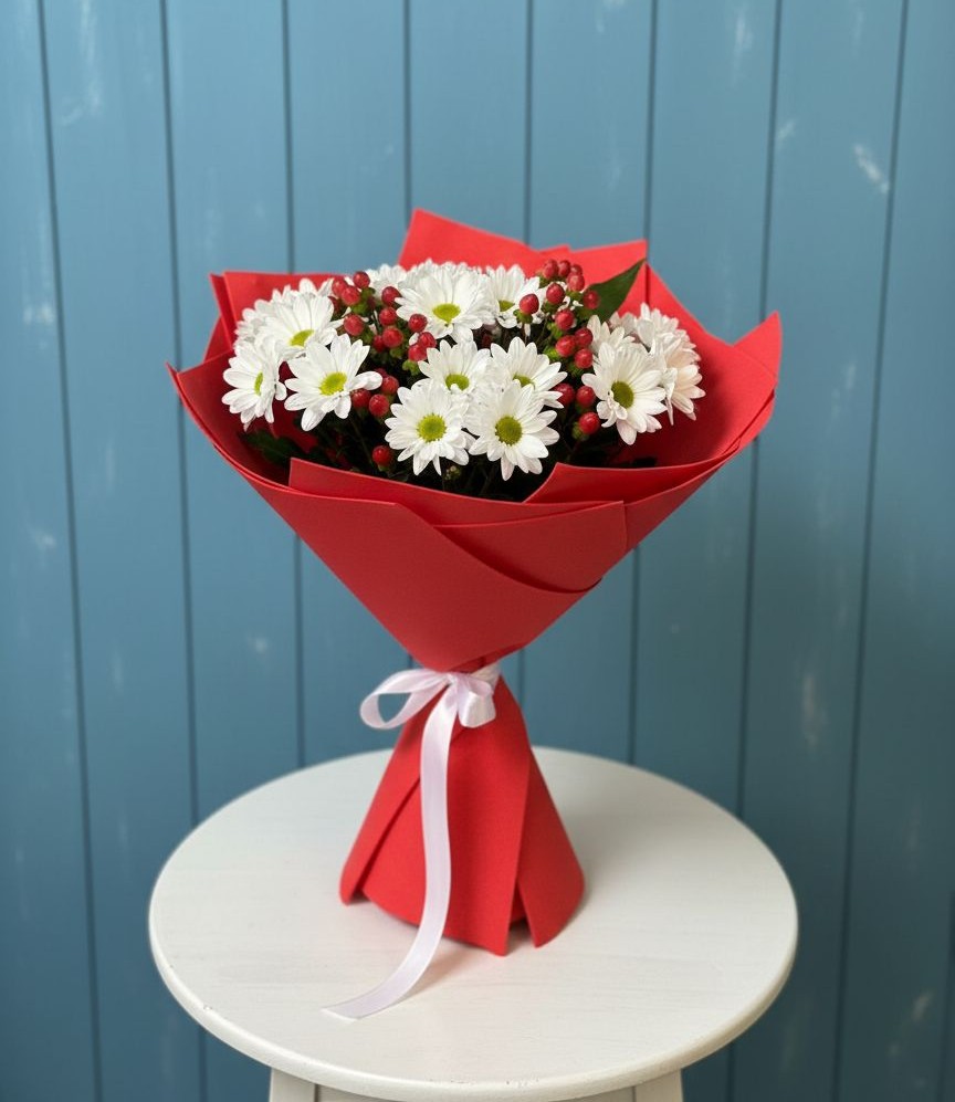 Букет цветов из: Хризантемы в Сибирском