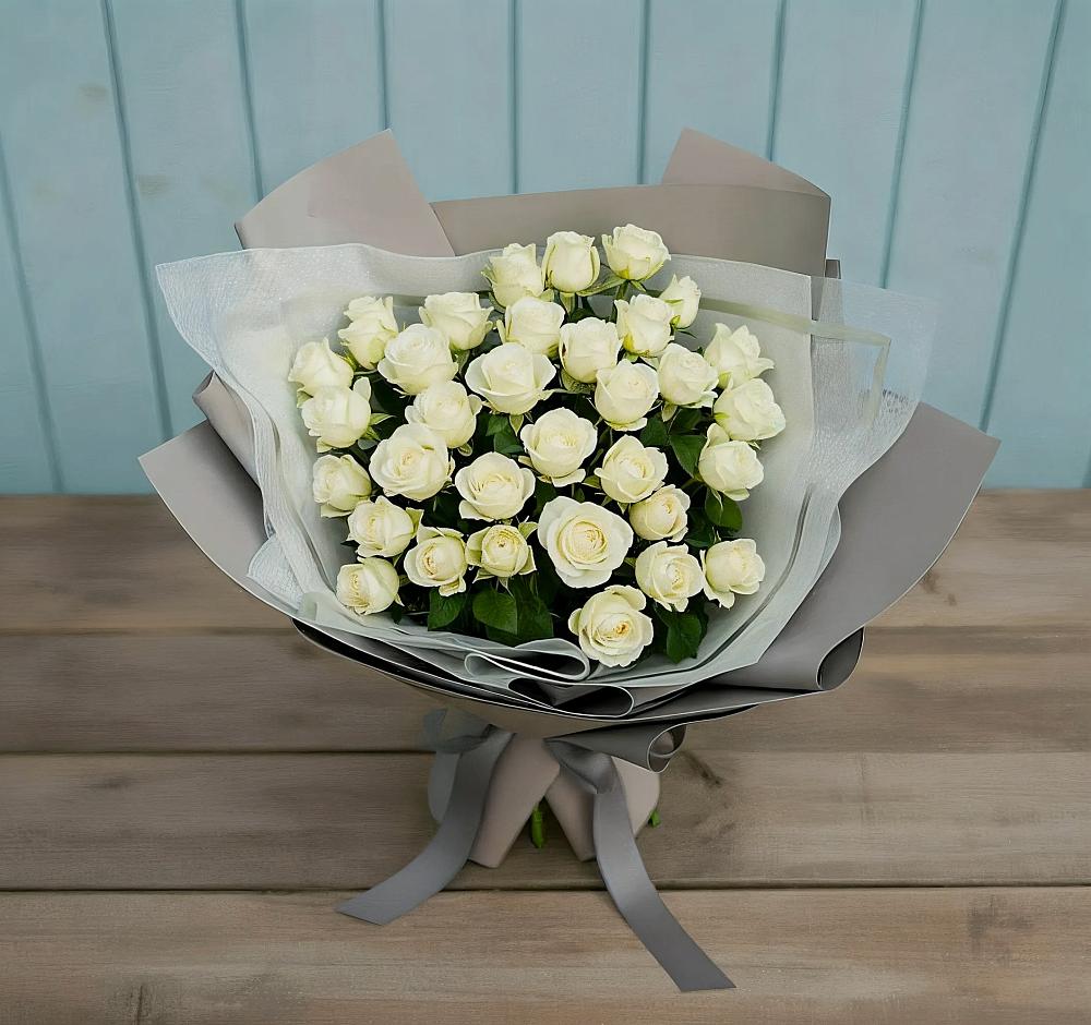 Букет Белоснежная нежность в Сибирском