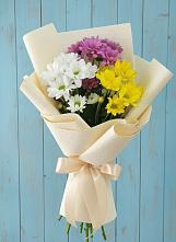 Букет цветов из:  Хризантемы в Сибирском