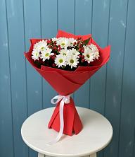 Букет цветов из:  Хризантемы в Сибирском