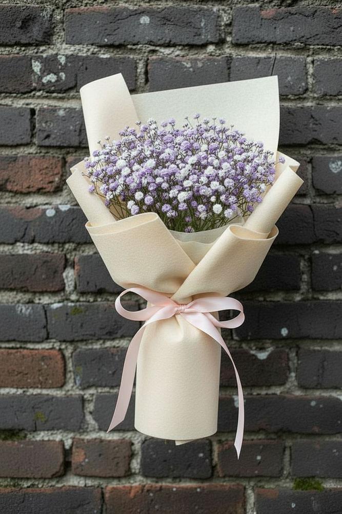 Букет цветов из: Гипсофила в Сибирском