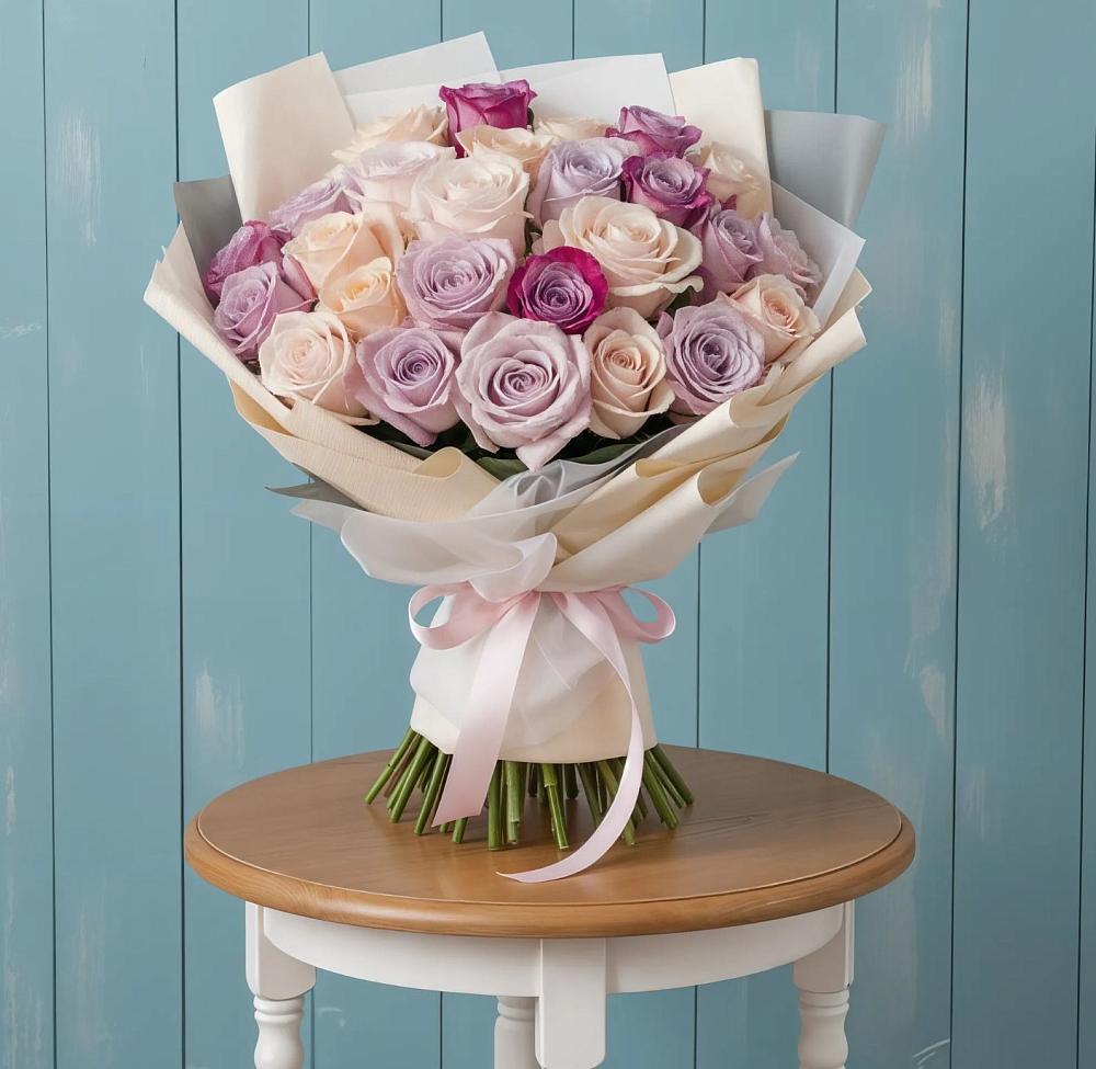 Букет цветов из: Розы в Сибирском