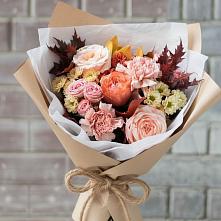 Букет цветов из:  Гвоздики, Хризантемы и Розы #REPLACE_PRED# Сибирском