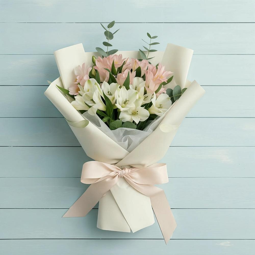 Букет цветов из: Альстромерии в Сибирском