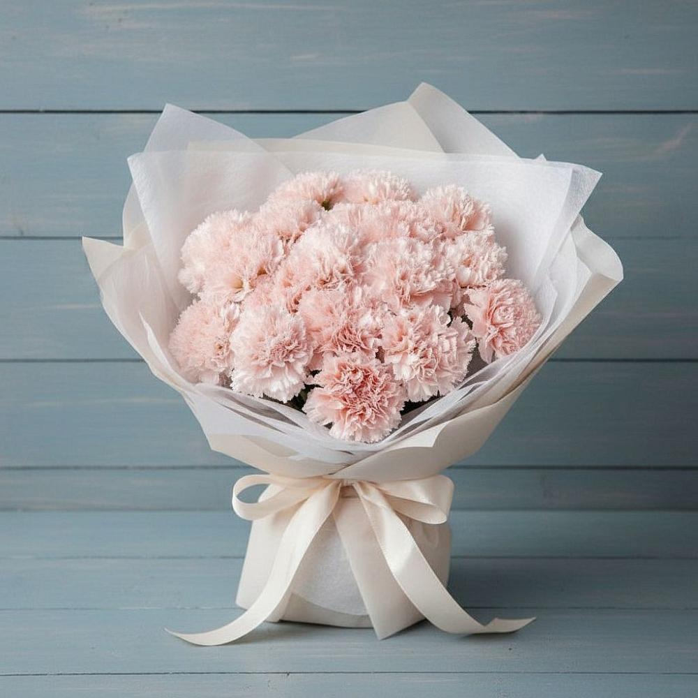 Букет цветов из: Гвоздики в Сибирском