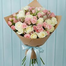 Букет цветов из:  Розы в Сибирском
